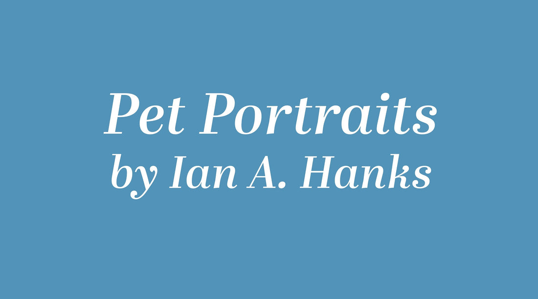 Have your favorite pet captured in a watercolor portrait by Maine artist Ian A. Hanks