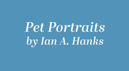 Have your favorite pet captured in a watercolor portrait by Maine artist Ian A. Hanks